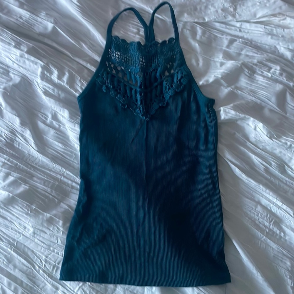 Womens blue/green tank top
